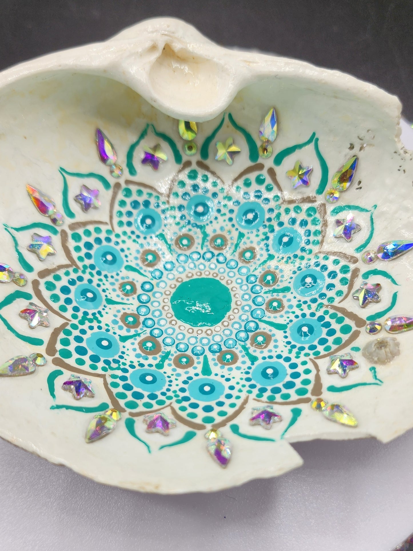 Celina Miller Art - Bling Large Seashell