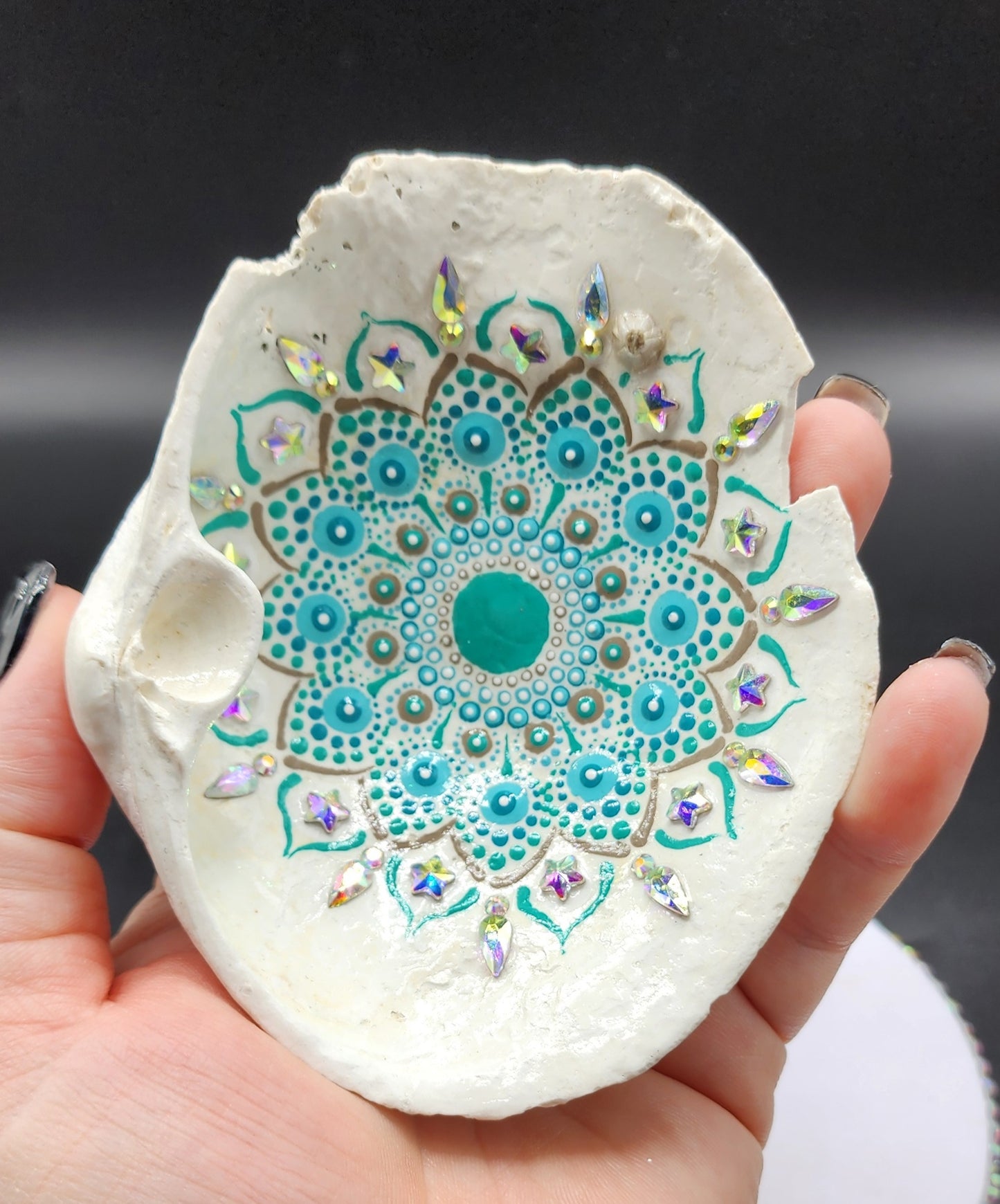 Celina Miller Art - Bling Large Seashell