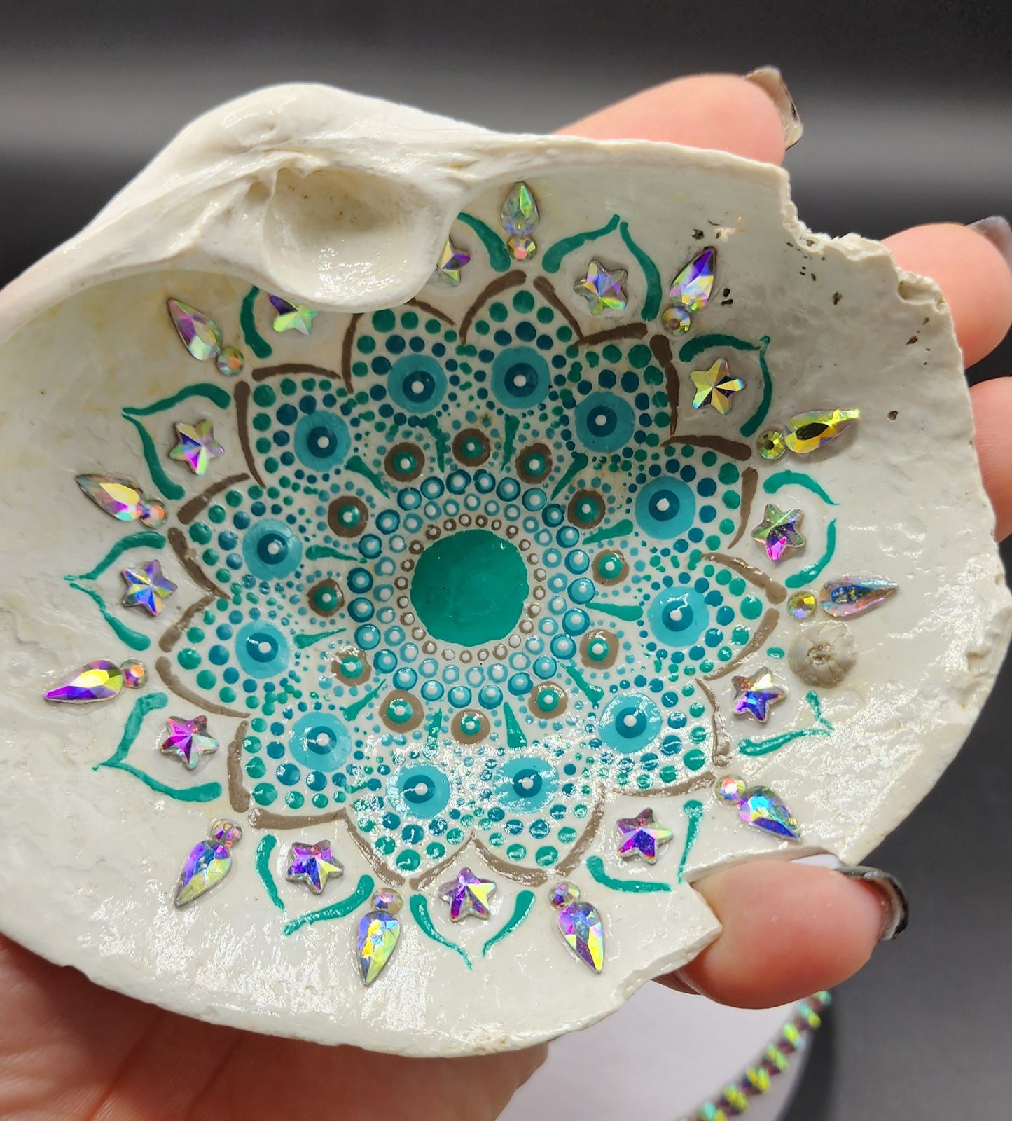 Celina Miller Art - Bling Large Seashell
