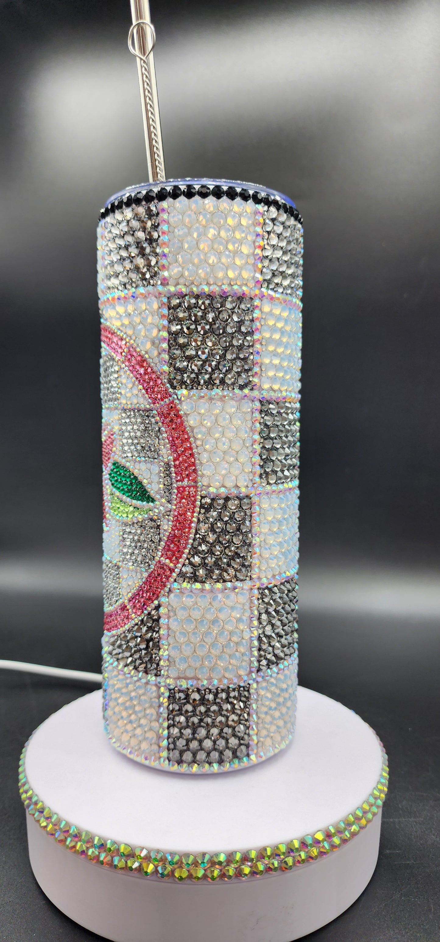 Celina Miller Art - Bling Hawaiian Plumeria Tumbler