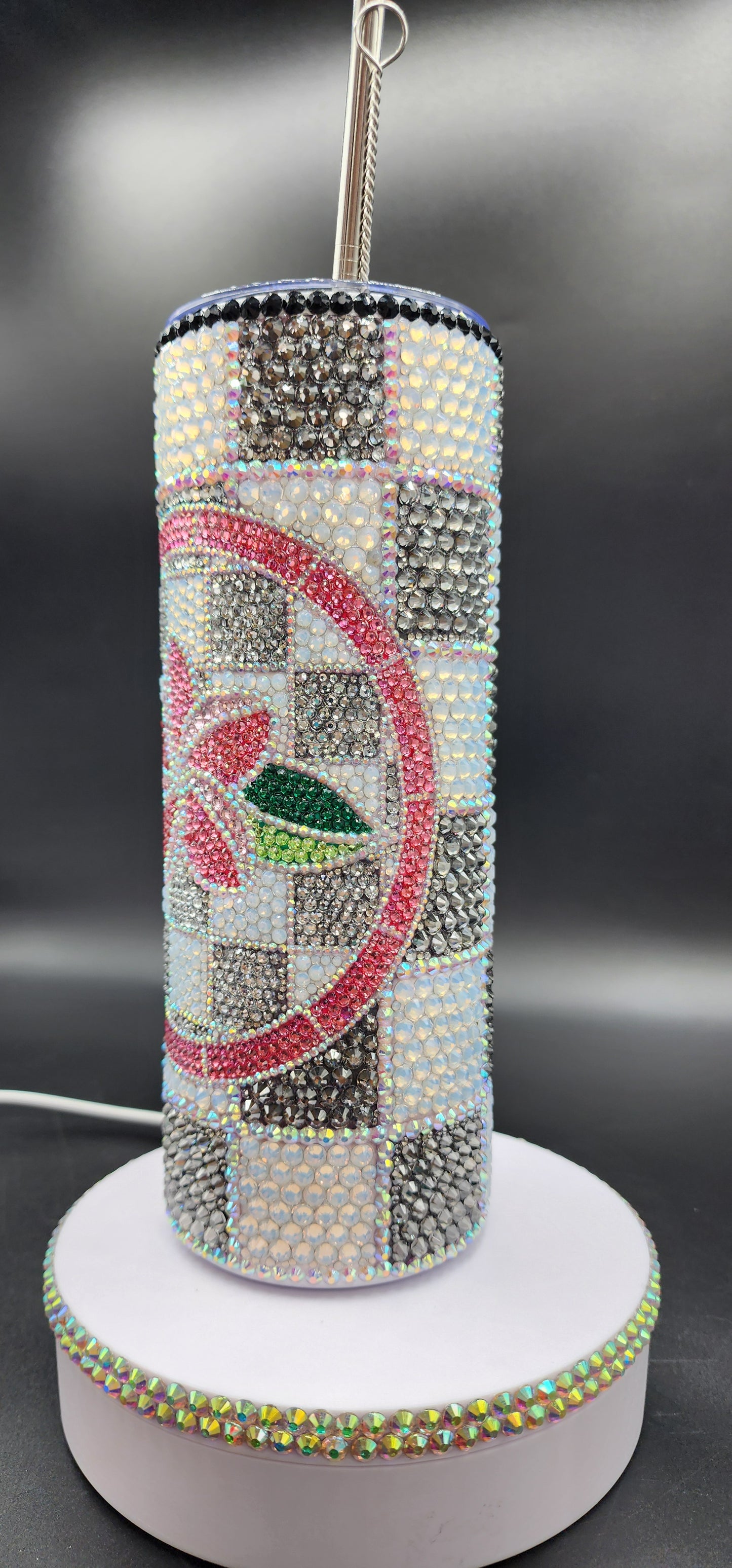 Celina Miller Art - Bling Hawaiian Plumeria Tumbler