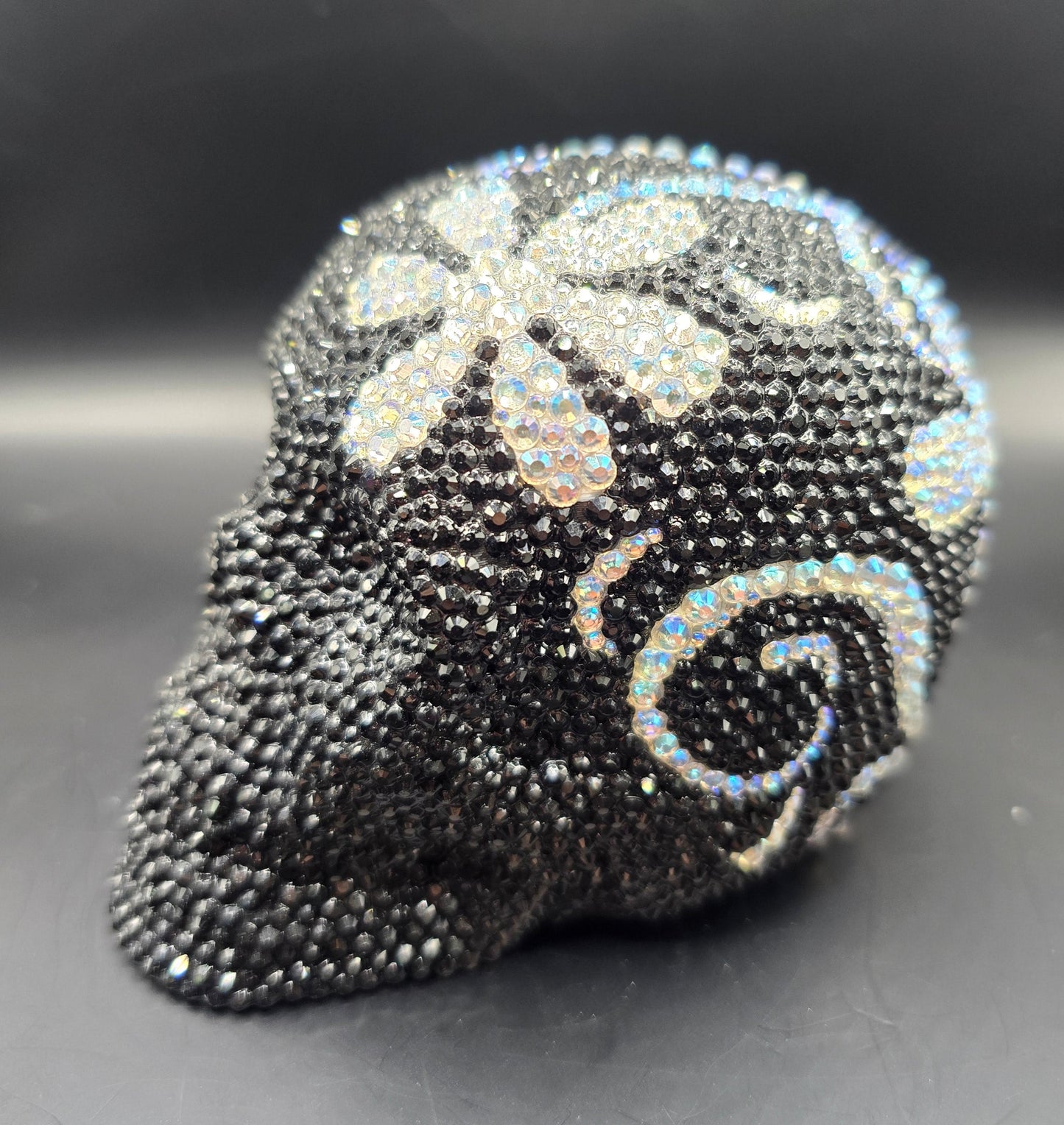 Celina Miller Art - Bling Black and White Skull