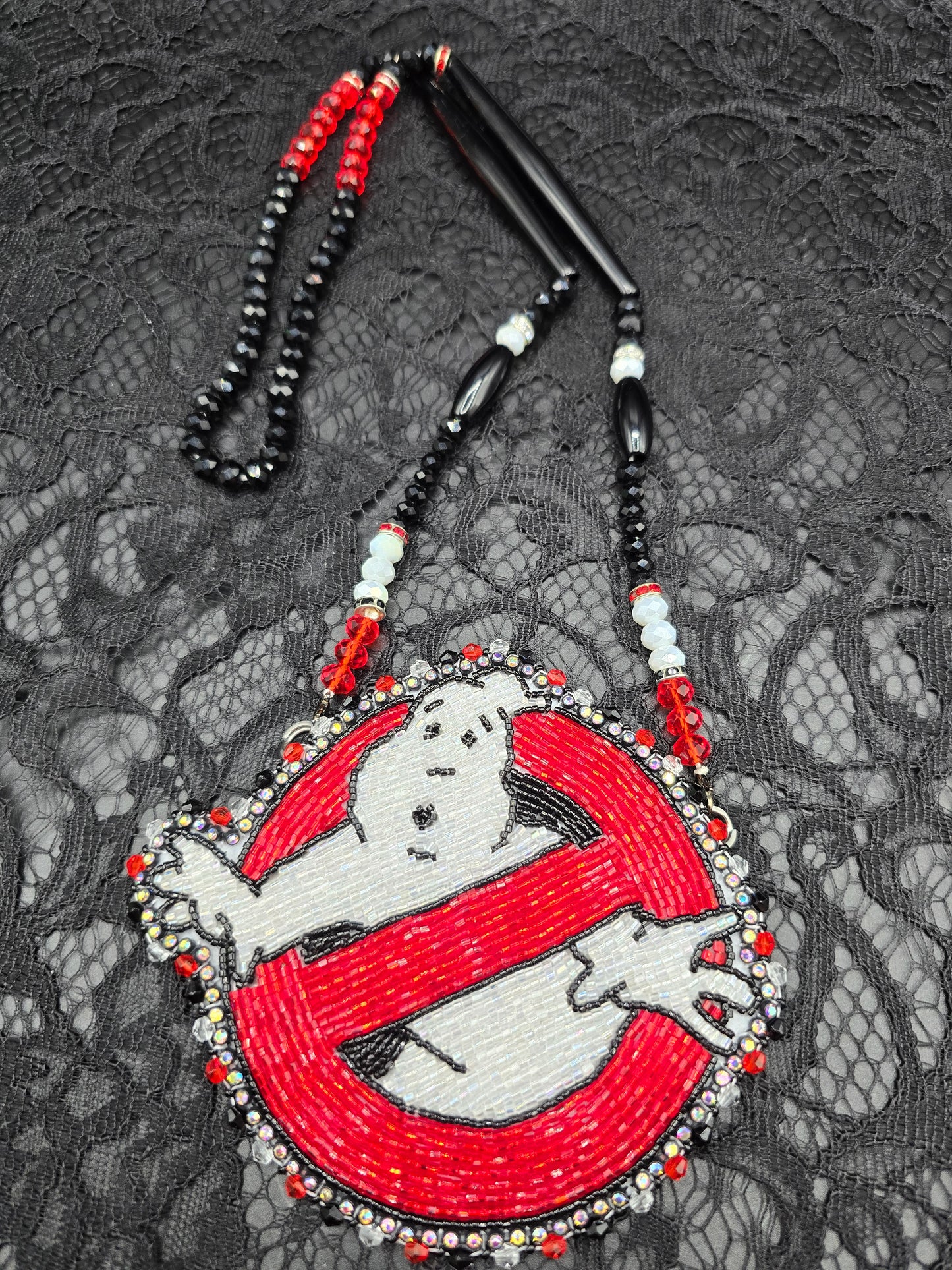 Ghost Busters Beaded Medallion