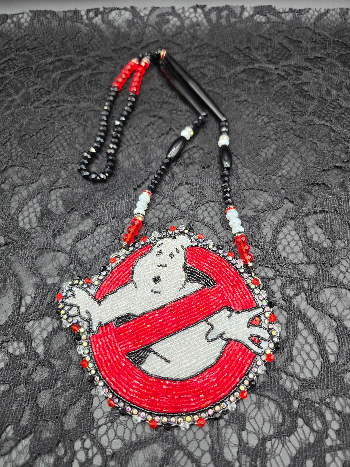 Ghost Busters Beaded Medallion