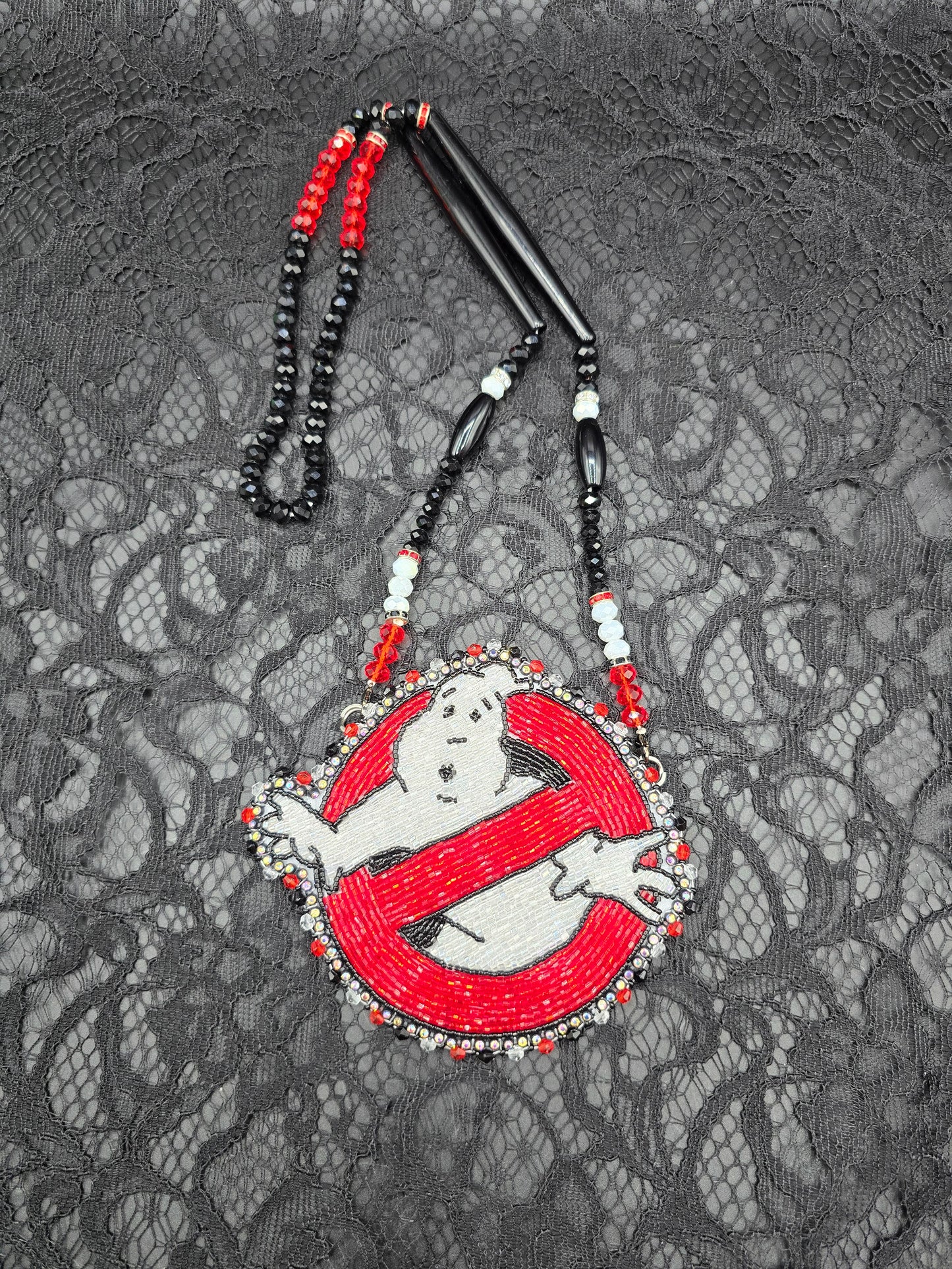 Ghost Busters Beaded Medallion