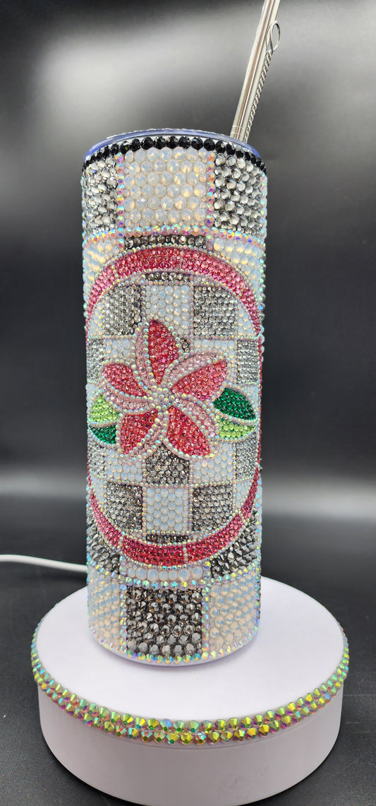 Celina Miller Art - Bling Hawaiian Plumeria Tumbler