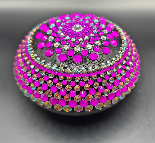 Celina Miller Art - Bling Neon Purple and Aurora Borealis Mandala