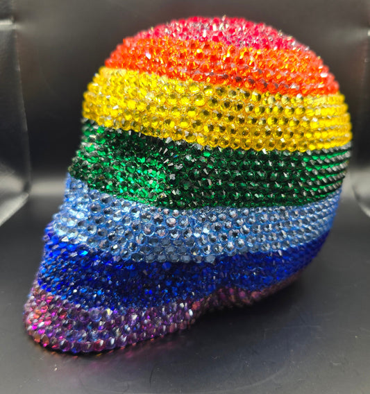 Celina Miller Art - Bling Large Rainbow Skull