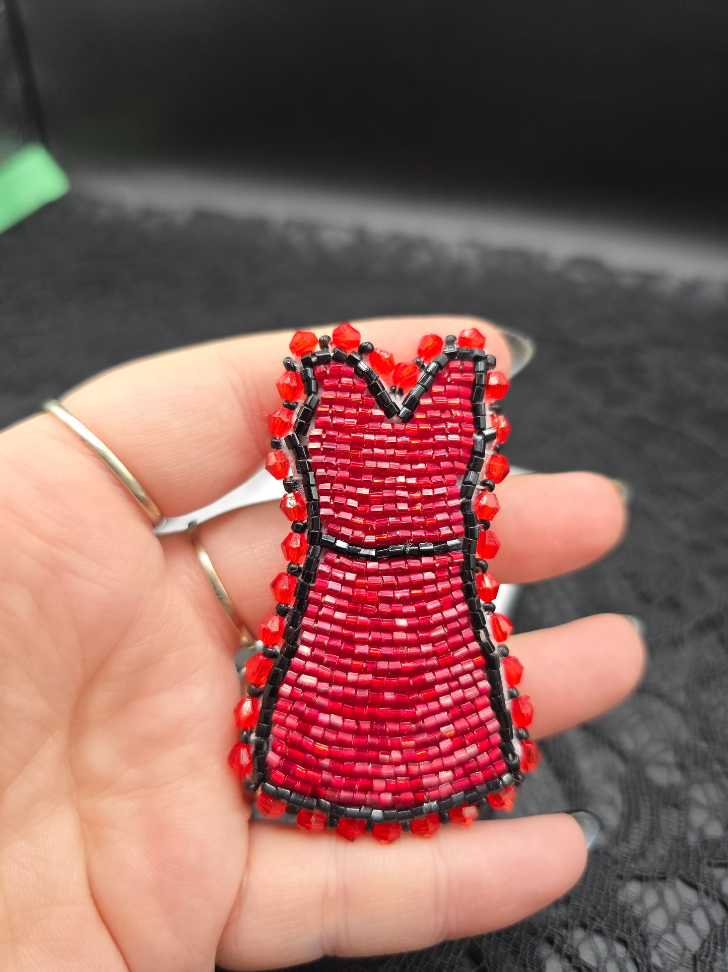 Red Dress Day Pin
