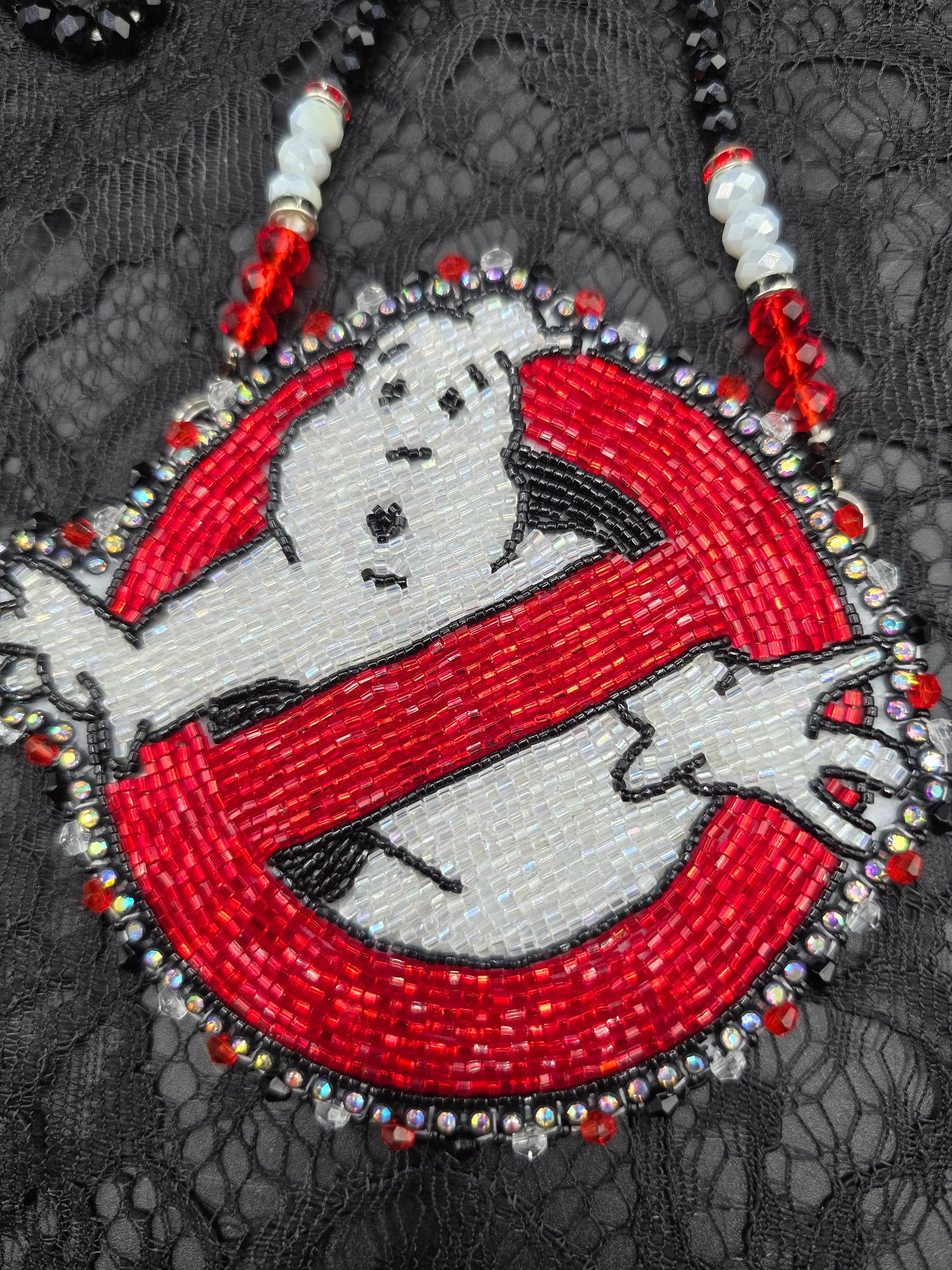 Ghost Busters Beaded Medallion