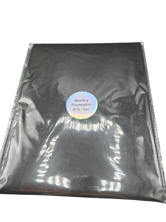 Black Beading Foundation - Pellon 5 pack
