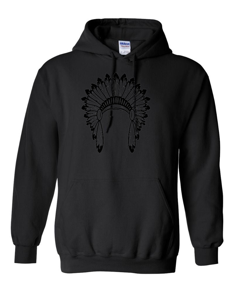 Black War Bonnet Hoodie