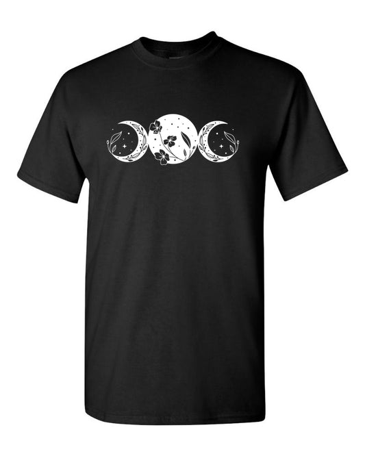 White Triple Moon T-shirt