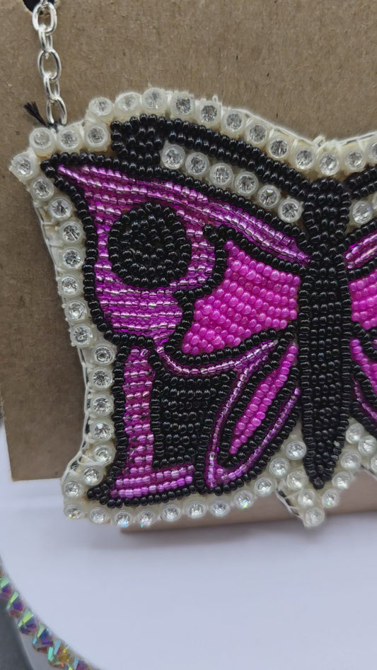 Purple Butterfly Medallion