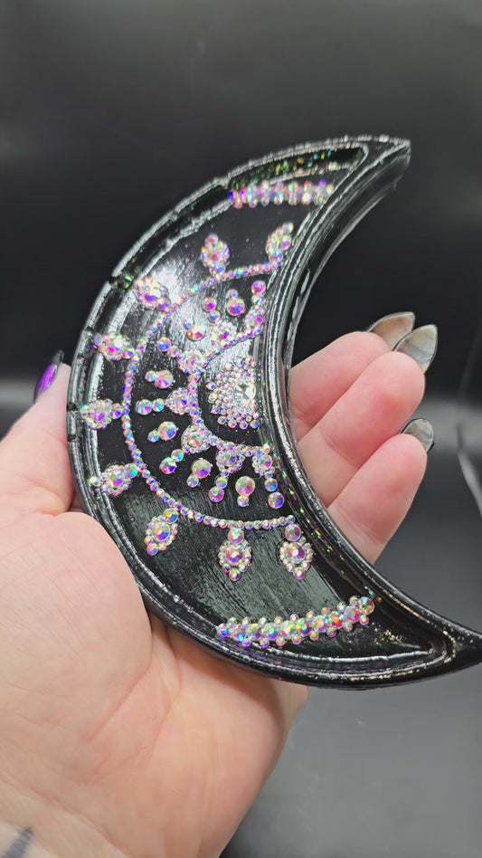 Celina Miller Art - Bling Crescent Moon Bowl