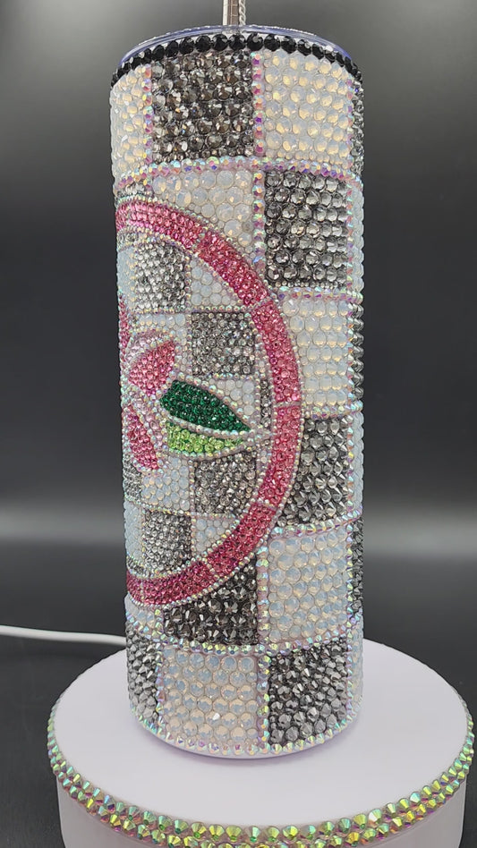 Celina Miller Art - Bling Hawaiian Plumeria Tumbler