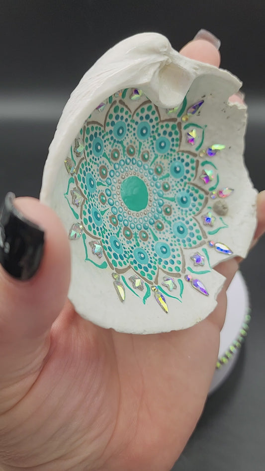 Celina Miller Art - Bling Large Seashell